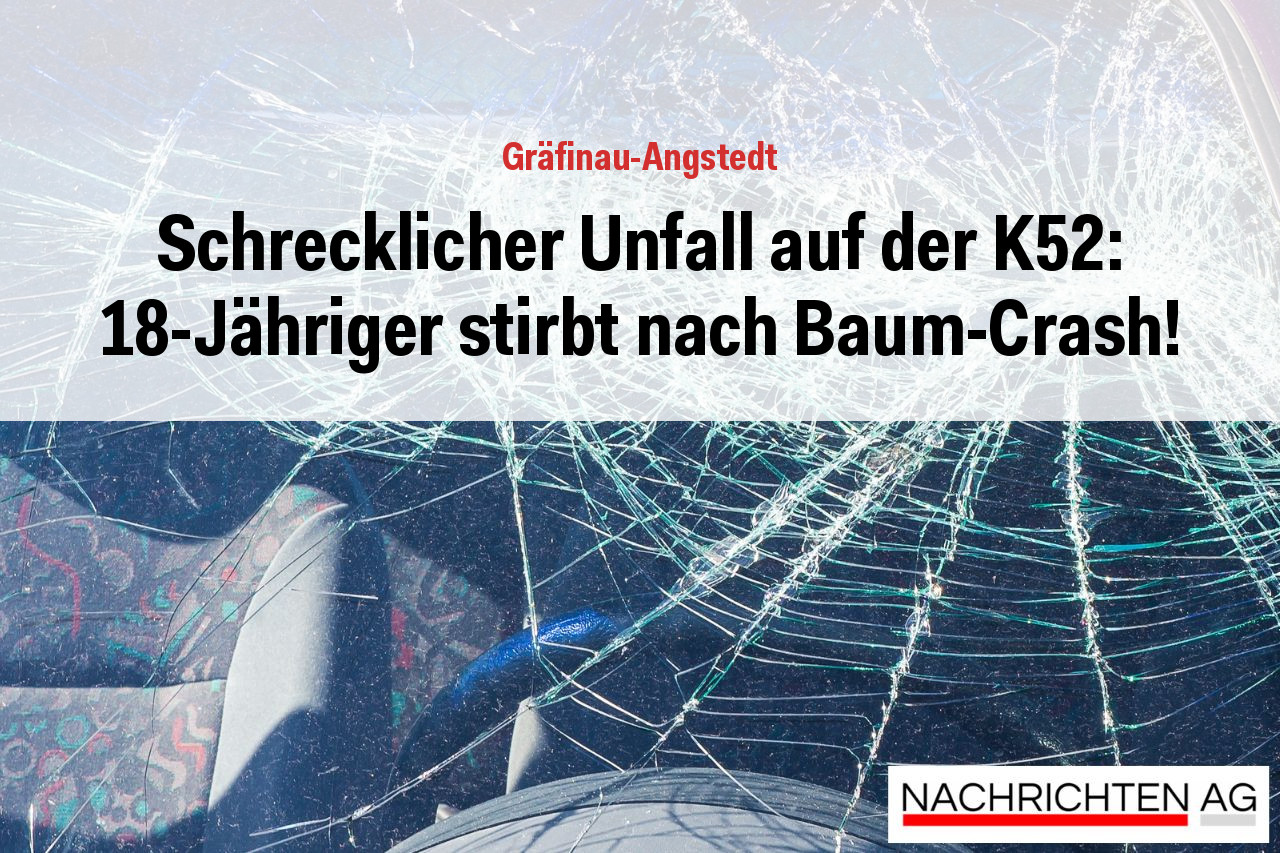 Schrecklicher Unfall auf der K52: 18-Jähriger stirbt nach Baum-Crash!