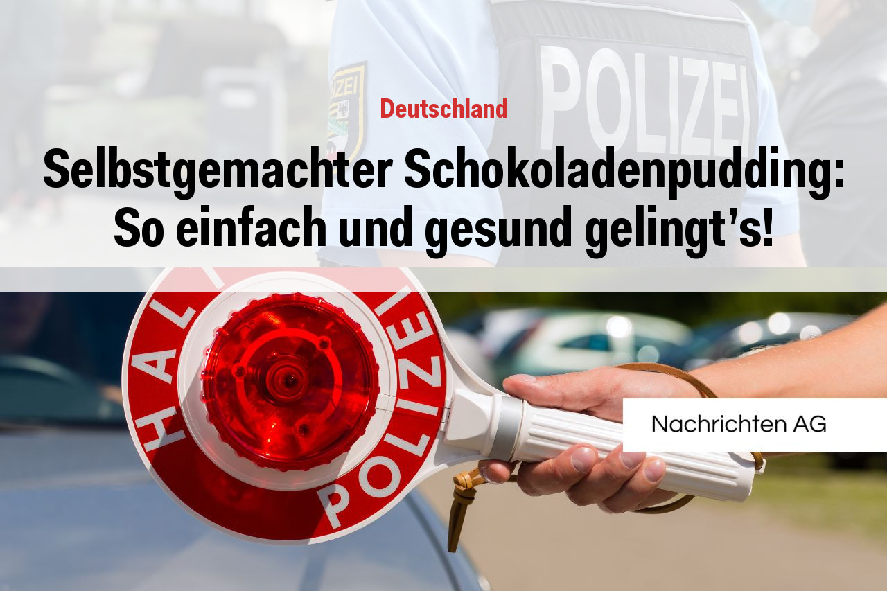 Selbstgemachter Schokoladenpudding: So einfach und gesund gelingt's!