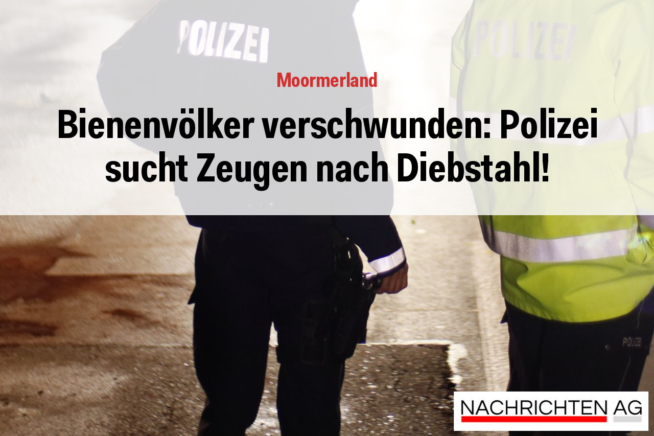 Bienenvölker verschwunden: Polizei sucht Zeugen nach Diebstahl!
