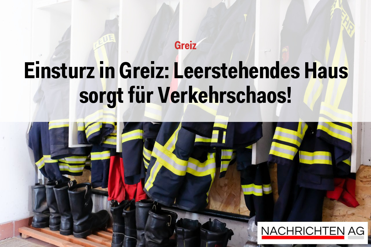 Einsturz in Greiz: Leerstehendes Haus sorgt für Verkehrschaos!