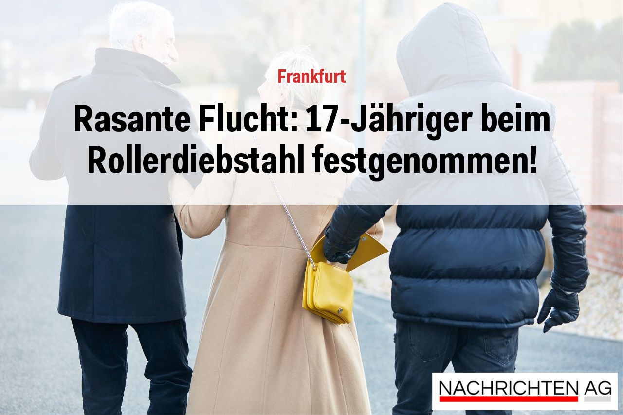 Rasante Flucht: 17-Jähriger beim Rollerdiebstahl festgenommen!