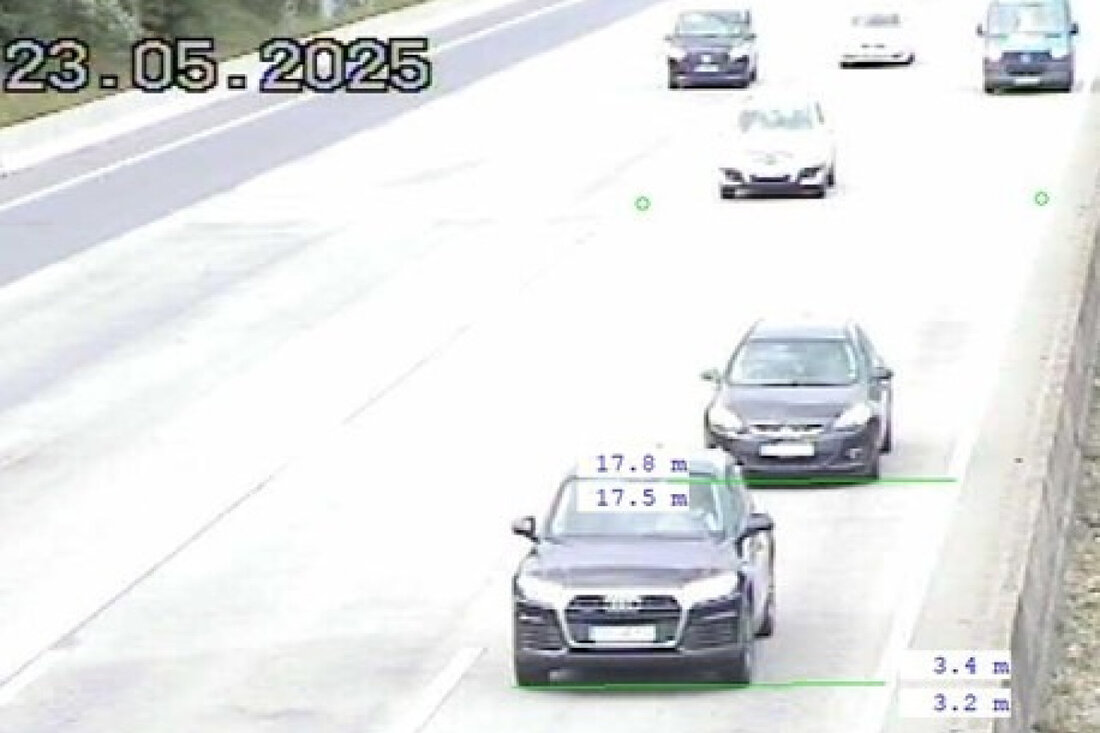 Polizei Südhessen registriert am 23. Mai 257 Abstandsverstöße auf der A5 zwischen Frankfurt und Darmstadt. Sicherheitskontrollen sollen Unfälle vermeiden.