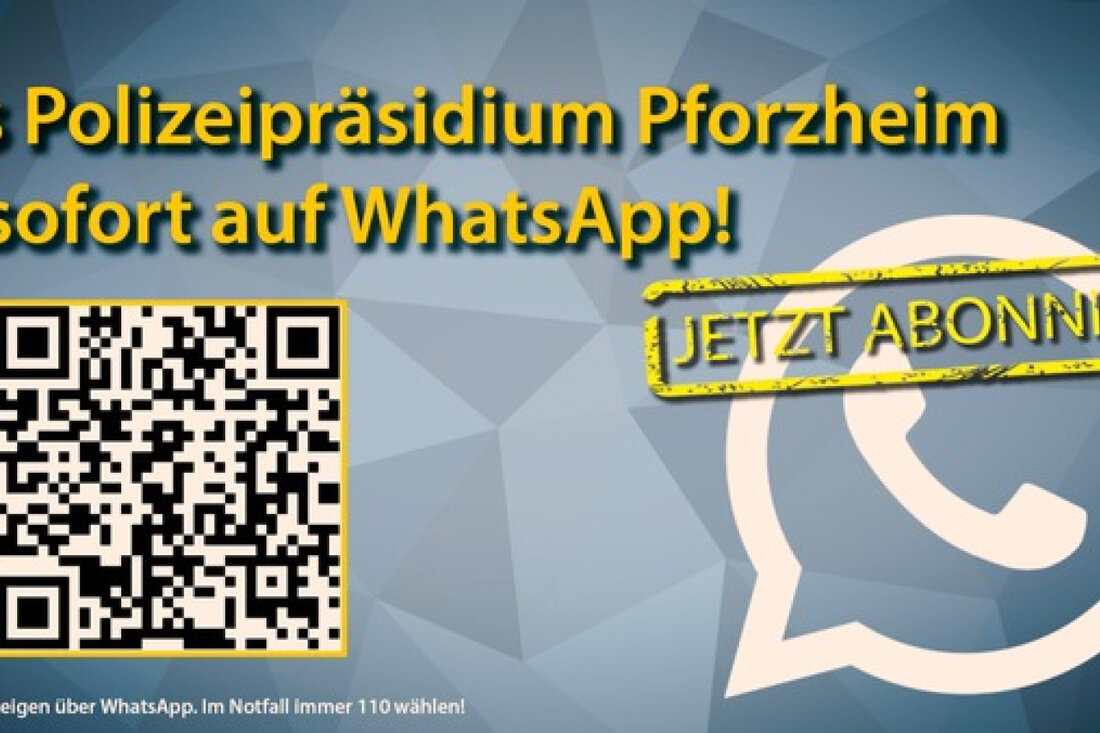 Das Polizeipräsidium Pforzheim bietet jetzt aktuelle Infos über einen neuen WhatsApp-Kanal zu Sicherheit und Verkehr.