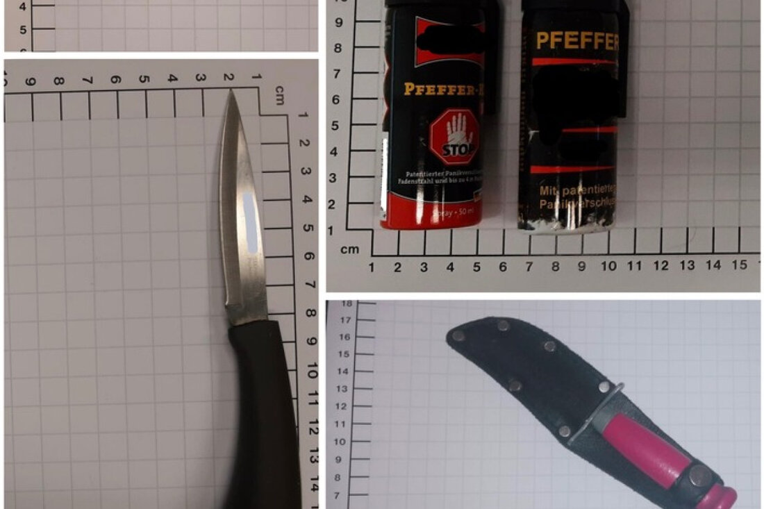 Bundespolizei kontrolliert am Pfingstwochenende in Essen und Recklinghausen und sichert mehrere Messer sowie Pfeffersprays.